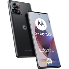 Motorola Mobility Moto Edge30 ultra Smartphone (6,7'-FHD+-Display, 200-MP-Kamera, 12/256 GB, 4610 mAh, Android 12), Interstellar Black, inkl. Schutzcover + KFZ-Adapter [Exklusiv bei Amazon]