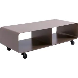 Kare Design Lowboard Lounge M, Grau, 90x41x30 cm, TV-Board, Sideboard, minimalistisches Design, Fernsehkommode, Rollbar, Stahl, Industrial, Modern, Wohnzimmer