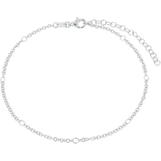 Amor Fußkette 925 Sterling Silber Damen Sommerschmuck, 22+5 cm, Silber, Kommt in Schmuck Geschenk Box, 2038578