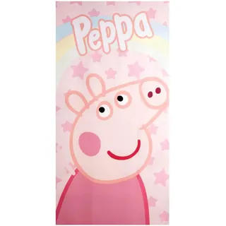 Peppa Pig Handtuch 70 x 140 cm für Jungen und Mädchen – Weiches und saugfähiges Peppa Pig Kinderhandtuch für Strand, Pool und Schwimmbad, Sommerhandtuch für Kinder von 2–10 Jahren