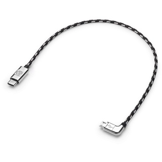 Volkswagen Original Zubehör 000051446AB Kabel VW USB-C auf Micro-USB Premiumkabel 30 cm Ladekabel Datenkabel Silber