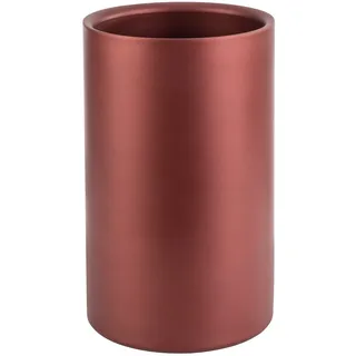 APS 36125 Doppelwandiger Flaschenkühler/Weinkühler für Flaschen mit max. Ø 10cm, Kupfer-rot/außen Ø 12 cm, H: 20 cm