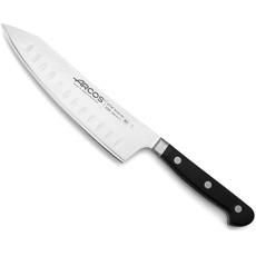 Arcos Opera - Rocking Santoku Messer - NITRUM geschmiedetem Edelstahl 190 mm - HandGriff POM Farbe Schwarz