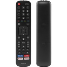 EN2BI27H Fernbedienung für Hisense 4K UHD TV, Kompatibel mit H32BE5500 H40BE5500 H43B7500UK H50B7500UK H43B7500 H55B7300 H65B7300 H43B7100 - Mit Hot Keys: Prime Video, YouTube, Netflix, Rakuten TV
