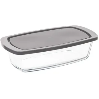 5 five simply smart - Kuchenplatte deckel silikon 27x14cm "keepeat" - Transparent, Grau