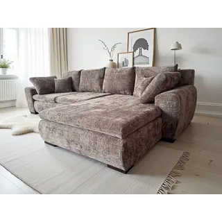 Home Affaire Eckcouch Mikrofaser 4-Sitzer Beige