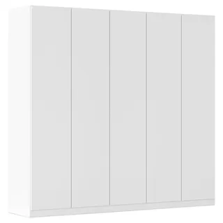 Boxxx Falttürenschrank , Weiß , Holzwerkstoff , 3 Fächer , (innen) 6 Schubladen , 226x210x54 cm , Blauer Engel, Goldenes M, Made in Germany , Typenauswahl , Schlafzimmer, Komplette Schlafzimmer und Serien, Schlafzimmerserien