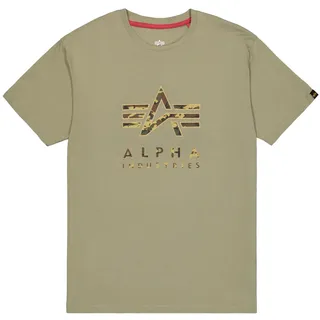 Alpha Industries T-Shirt »Camo Puff Print T-Shirt«, grün