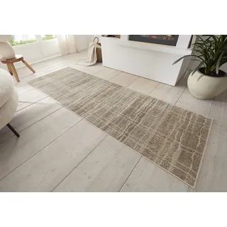 Hanse Home Jord Designer Teppich – Flachgewebe Vintage Stil Abstrakt Modern Geometrisches Muster, ÖKO-TEX Wohnzimmerteppich für Esszimmer, Kinderzimmer, Jugendzimmer, Flur – Creme, 80x200cm