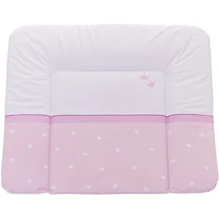 Träumeland TT12515 Wickelauflage Krönchen, 75 x 85 cm, rosa