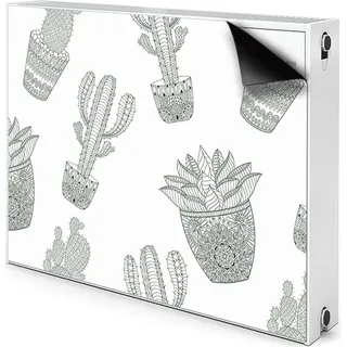 Magnet Heizkörperverkleidung Heizkörper-Abdeckung Heizung Heizkörper 80x60 cm - Mexikaner, Kakteen