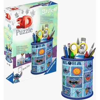 Ravensburger 3D Puzzle 11642 - Utensilo Disney Stitch- Stiftehalter für Stitch Fans ab 6 Jahren, Schreibtisch-Organizer für Erwachsene und Kinder
