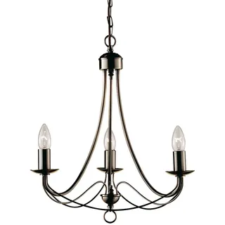 Maibaum Stahl-Messing 3 Lichter E14 Industrial-Nordic Kronleuchter - Gold