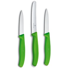 Victorinox 3-tlg Gemüsemesser-Set Swiss Classic - Küchenmesser, Obstmesser - Swiss Made - Grün