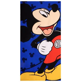 Mickey-Mouse-Handtuch 70 x 140 cm für Jungen und Mädchen – Weiches und saugfähiges Disney-Mickey-Mouse-Kinderhandtuch für Strand, Pool und Schwimmbad, Sommerhandtuch für Kinder von 2–10 Jahren