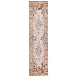 Tom Tailor Funky Orient Kirman Teppichläufer 75 x 290 cm Mehrfarbig