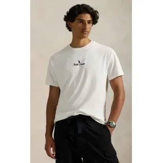 Polo Ralph Lauren für Herren. 710981370010 Classic Fit Jersey-Strick-T-Shirt weiß (S), Lässig, Baumwolle, Klassisch, Kurzarm