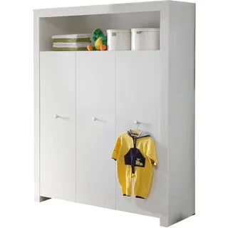 trendteam Kinderkleiderschrank Olivia 130 x 186 x 54 cm Holz weiß
