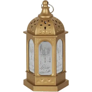 HOME DECO FACTORY, LA0102, Decorative LED Lantern for Ramadan, elegant and warm Design, ideal for Indoor and Outdoor use, Battery Operated, Assorted Colors