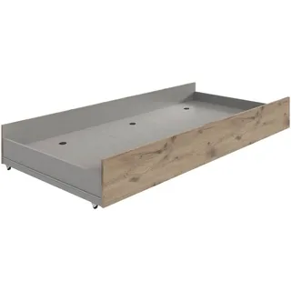 Carryhome Bettschubkasten , Eichefarben , Holzwerkstoff , 199x27x93 cm , BQ - Bündnis für Qualität, Made in Germany, DIN EN ISO 9001 , Schlafzimmer, Betten, Bettgestelle- Einzelteile, Bettkästen