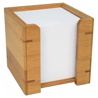 Wedo Zettelbox Bambus braun inkl. 900 Notizzettel