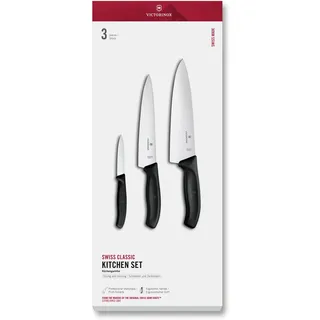 Victorinox Swiss Classic Messerset 3-tlg. 20 cm Schwarz