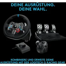 Bild von G29 Driving Force, USB inkl. Astro A10 Headset weiß (PS5/PS4/PS3) (991-000486)