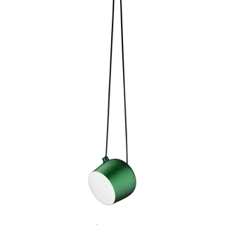 Flos Aim Small Sospensione Deckenleuchte LED aus Aluminium und Polycarbonat in der Farbe Ivy Anodized 12Watt, Maße: 17cm x 17cm x 14,9cm, F0095039