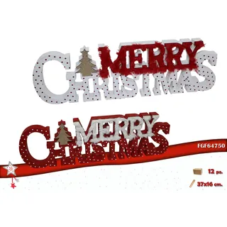 FGF IMPORT EXPORT Schriftzug Holz Merry Chrristmas 37 x 16 cm 6475
