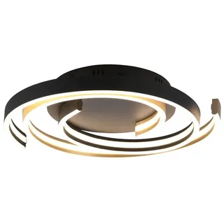 Trio Caya 1 LED Deckenleuchte Metall/Kunststoff gold