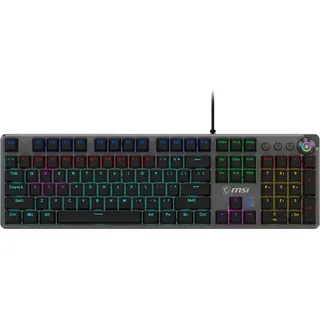 MSI FORGE GK310 | Gaming-Tastatur | Kabelgebunden | US | Rote Schalter - Schwarz