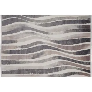 Dieter Knoll Webteppich , Taupe , Textil , Abstraktes , rechteckig , 160x230 cm , ISO 9001, Bsci, Oeko-Tex® Standard 100, Made in Turkey , für Fußbodenheizung geeignet, in verschiedenen Größen erhältlich, pflegeleicht, leicht zusammenrollbar , Teppiche und Böden, Teppiche, Webteppiche