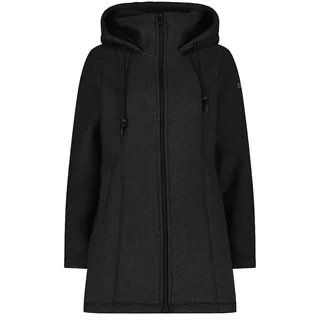 CMP WOMAN Parka FIX HOOD carbone Mel. - L