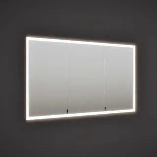 burgbad rl20 Spiegelschrank 142 cm, mit Lichtrahmen für Wandeinbau