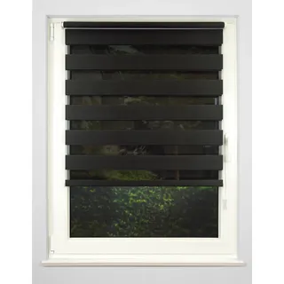 MYDECO Doppelrollo JUST, Lichtschutz ohne Bohren freihängend, grau