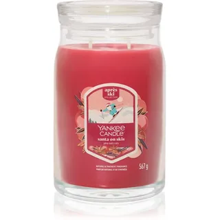 Yankee Candle Santa On Skis Duftkerze 567 g rot