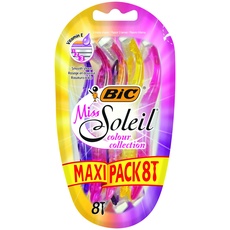 BIC Miss Soleil Colour Collection Damenrasierer – Maxi-Pack mit 8 Stück