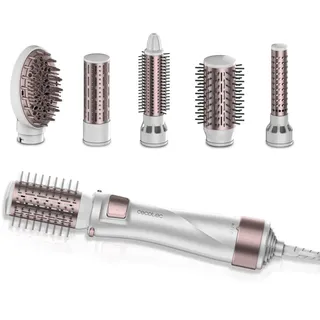 Cecotec Bamba CeramicCare 5in1 Pro, 1000W, Keramik, Ionentechnologie, 3 Temperatureinstellungen und 2 Geschwindigkeiten, Kaltluftfunktion, Inklusive 5 Köpfe, Steuerung der Drehung