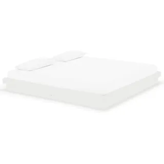 vidaXL Massivholzbett Weiß 200x200 cm - Weiß