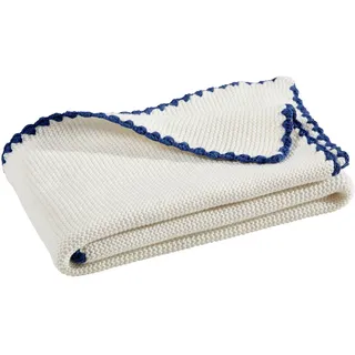 My Baby Lou Schmusedecke , Blau, Weiß , Textil , 70x90 cm , AZO-frei , Schlafen, Kuscheln & Schlafen, Schmusedecken