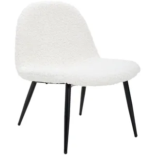 Livetastic Loungesessel , Schwarz, Beige , Holz, Metall, Textil , Pappel , Sperrholz , 63x82x74 cm , Wohnzimmer, Sessel, Polstersessel
