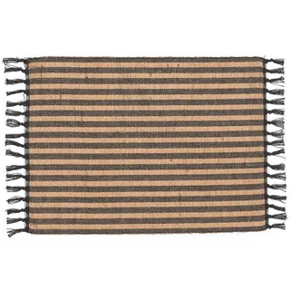 Tischset , Schwarz , Textil , Streifen , 33x45 cm , Oeko-Tex® Standard 100 , Heimtextilien, Wohntextilien, Tischwäsche, Tischsets