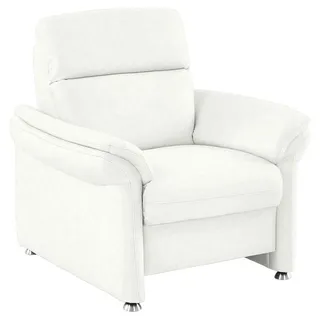 Beldomo Premium Sessel , Weiß , Leder , Echtleder , Rindleder , 98x96x92 cm , Goldenes M , Fußauswahl, Lederauswahl , Wohnzimmer, Sessel, Ledersessel