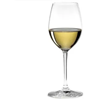 Riedel Vorteilsset 2 x 2 Gläser VINUM SAUVIGNON BLANC / DESSERTWEIN 6416/33 + 4 EKM Living Trinkhalme aus Edelstahl
