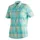 Damen Bluse türkis 48 turquoise check