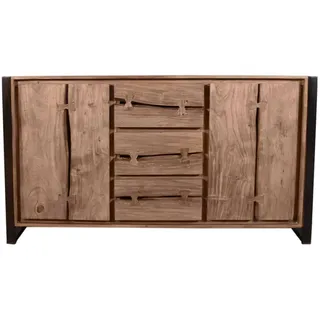 Sideboard 'Westend' Massivholz, Metall Akazie