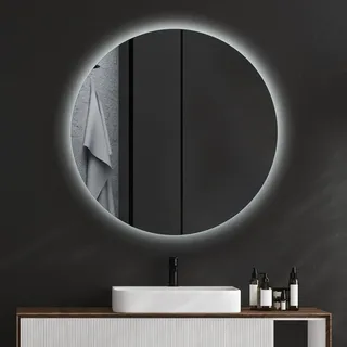 Coloray - Kosmetikspiegel mit LED Beleuchtung – Spiegel - Rundspiegel Schminkspiegel - Rund Ø70 cm - (Farbtemperatur: Kaltweiß 6500K)