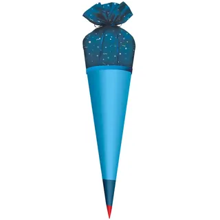 ROTH Stoffbezug mit Satinschleife, blau, 70 cm