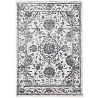 carpetfine Teppich »Holy« rechteckig 8 mm Höhe Vintage-Seiden-Optik, Wohnzimmer grau