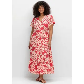 sheego by Joe Browns Maxikleid »Maxikleid« Eingrifftaschen, orange